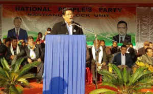 Conrad Sangma at the rally