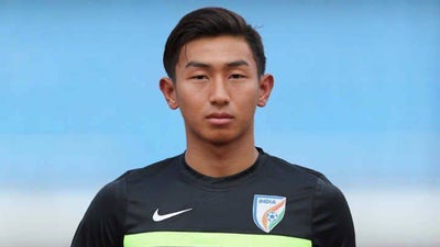 17 years old Indian goalkeeper Dhiraj file picture
