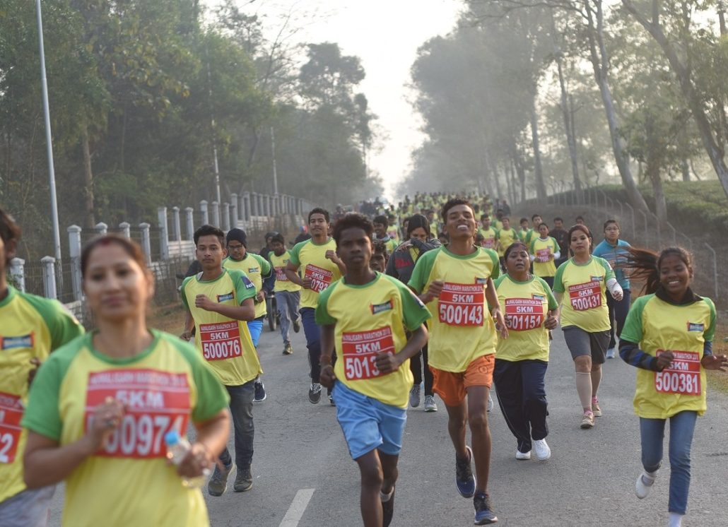 Participants of Numaligarh Marathon 2018