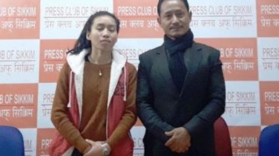 Sikkim marathon man Amar Subba with Sushila Rai