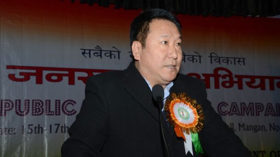 Sikkim Forest and Environment Minister Tshering Wangdi
