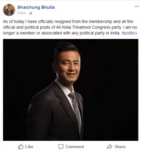 baichung left trinamool