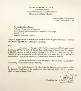 new director of nerist