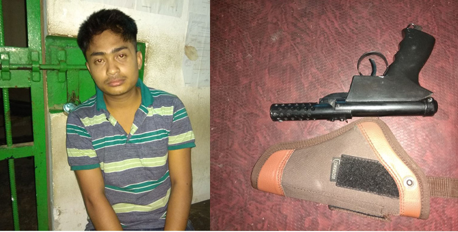 Person arrested with pistol at bokakhat