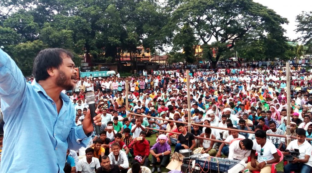 Akhil Gogoi at Barpeta