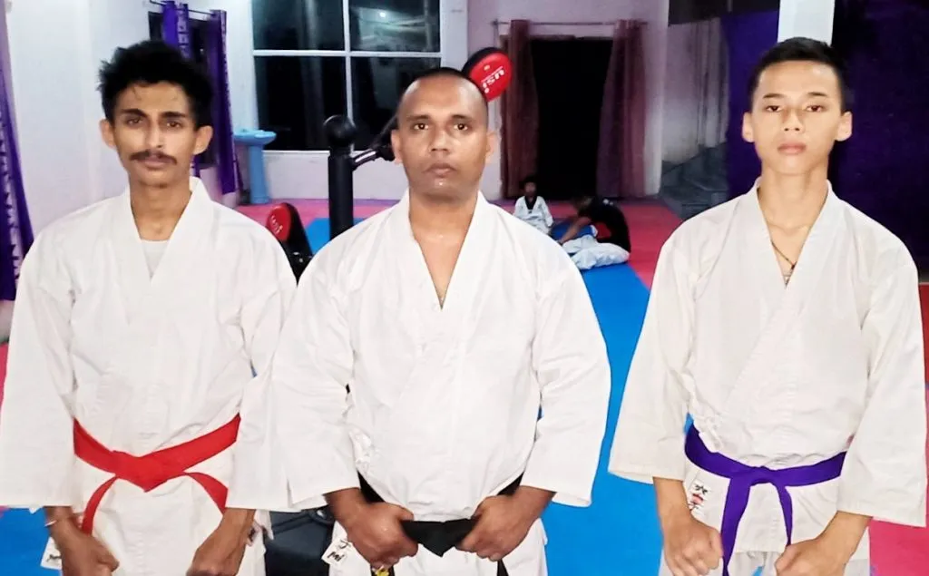 Karate players