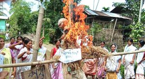 Raidongia photo effigy burn