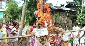Raidongia photo effigy burn