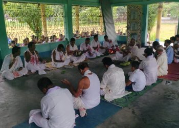 তামুলপুৰ নাগ্ৰীজুলিৰ শ্ৰীমন্ত শংকৰদেৱ শাখা সত্ৰত গুৰুজনাৰ তিৰোভাৱ তিথি পালন