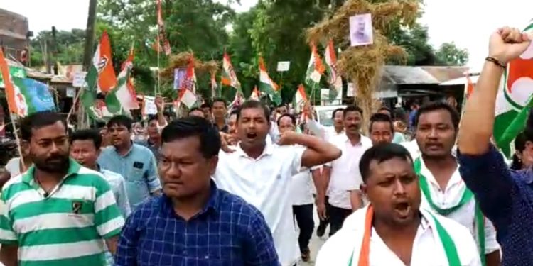 Majuli congress protest