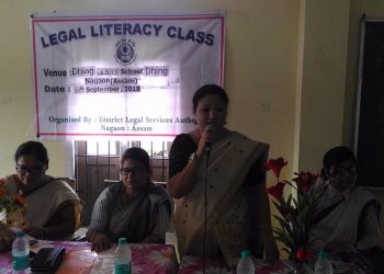 legal literacy class at Dhing