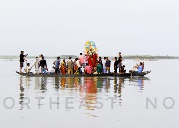 গুপ্তকাশী বিশ্বনাথ ঘাটত কটকটীয়া নিৰাপত্তা ব্যৱস্থাৰে বিজয়া দশমী উদযাপন