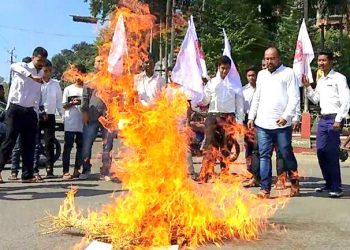 গুণোৎসৱৰ নিৰ্দেশাৱলীত বাংলাভাষা; গোলাঘাটত আছুৰ শিক্ষা মন্ত্ৰীৰ প্ৰতিমূৰ্তি দাহ