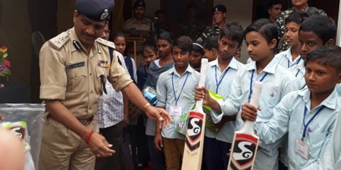 Free sports goods being distributed by 136 Bn of CRPF