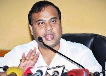 Himanta_Biswa_Sarma_briefing_media_at_his_office_dispur