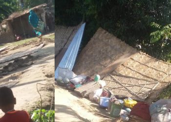 আৰক্ষী, অৰ্ধ সামৰিক বাহিনীৰে সজ্জিত প্ৰশাসনে উচ্ছেদ কৰিলে মাত্ৰ তিনিটা ঘৰ; ধৰ্মভিত্তিক বৈষম্যৰ অভিযোগ