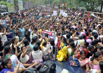 Dighalipukhuripar protest