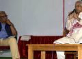 Former Chief Minister Tarun Gogoi interact session during the 20th North East Book Fair in Guwahati on 15-11-18.Pix by UB Photos