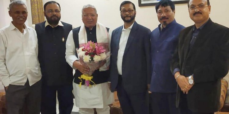 অগপৰ প্ৰতিনিধিৰ যুটীয়া সংসদীয় সমিতিৰ অধ্যক্ষ ৰাজেন্দ্ৰ অগ্ৰৱালক সাক্ষাৎ। ফটো : য়ু বি।