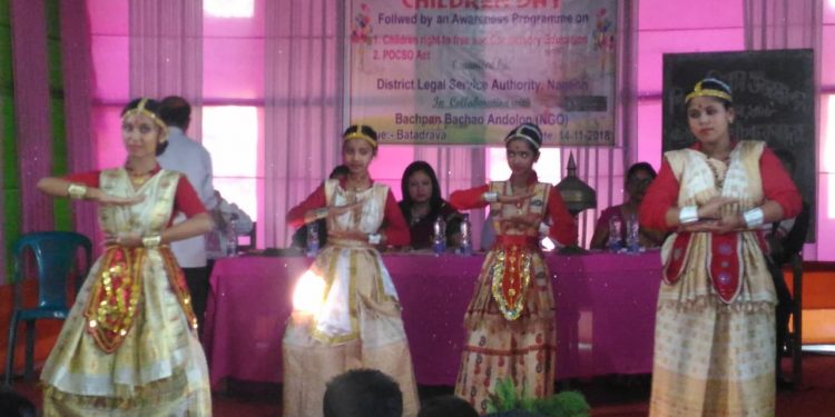childrens' day celebration at Nagaon