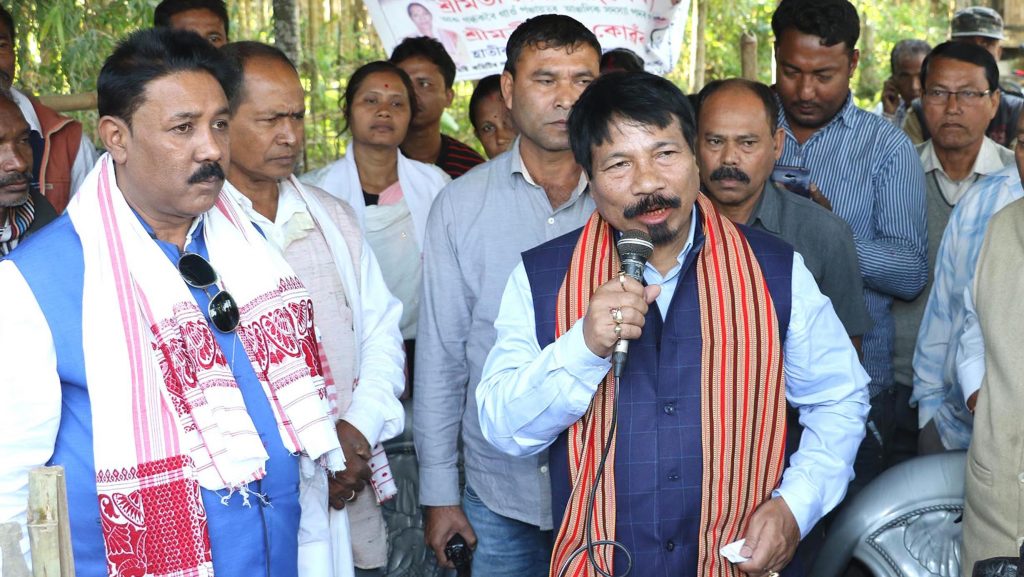 03-12-18 Sarupathar- Atul Bora AGP panchayat election campaign (2)
