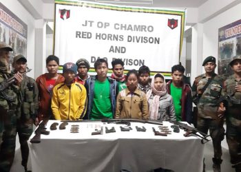ম্যানমাৰ সীমান্তত গ্ৰেপ্তাৰ এন ডি এফ বি(ছা)ৰ ৯ জনকৈ দুৰ্ধৰ্ষ সদস্য