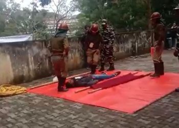 Mock drill on disaster manage