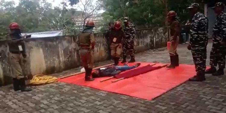Mock drill on disaster manage
