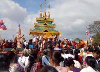 তিনিদিনীয়া কাৰ্যসূচীৰে সদ্যঃপ্ৰয়াত ভান্তে বাবা গুণাৱান্তা মহাথেৰৰ অন্ত্যেষ্টিক্ৰিয়াৰ ‘পয় লেং’