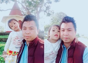 Klarmir Engtipi with her father Sarmon Engti