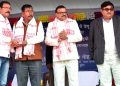21-01-19 Lumding- Rajen Gohain laid foundation stone DEMU (1)