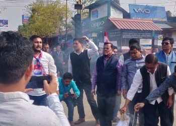 বিধেয়ক বাতিলৰ দাবীত শিৱসাগৰত অগপৰ বিশাল প্ৰতিবাদী সমদল