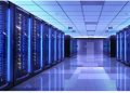Server racks in server room data center