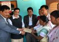 চহিদ মনেশ্বৰ বসুমতাৰীৰ পৰিয়ালক ২০ লাখ টকাৰ চেক প্ৰদান