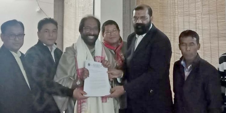 11-02-19 Delhi- NESO,AASU delegation met MP Rajya Sabha Tiruchi Siva (2)
