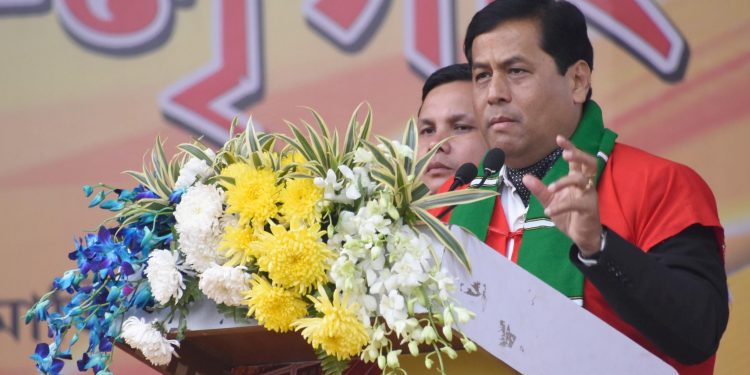 ধেমাজিত মুখ্যমন্ত্ৰী সৰ্বানন্দ সোণোৱাল