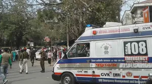 BJP Protest_AMBULANCE