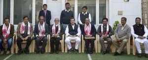 Hiren Gohain with Rahul Gandhi