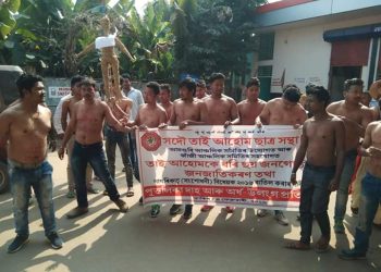 protester burn effigy