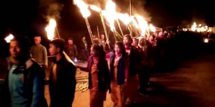 Torch rally at Baksa