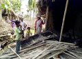 জাগুনত বনৰীয়া হাতীৰ উপদ্ৰৱ; ৩টা বাসগৃহ লণ্ড-ভণ্ড