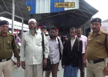 লামডিং ৰে’লৱে ষ্টেশ্যনত ৩ ৰহিংগ্যা মুছলমানক আটক