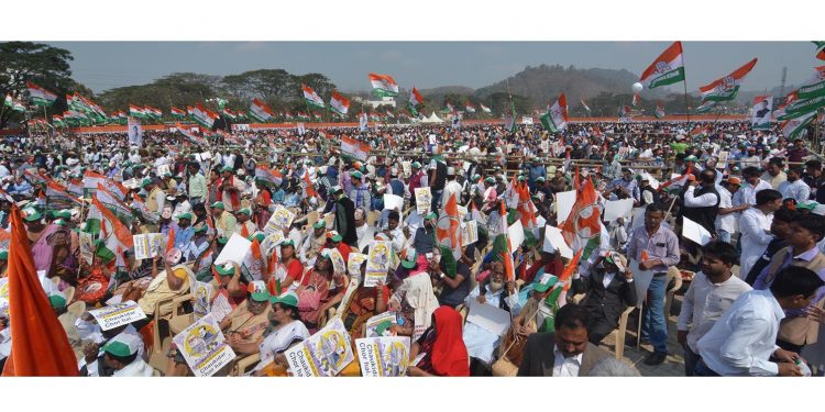 Rahul Gandhi public rally