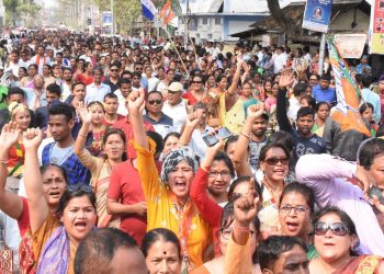 25-03-19 Tezpur- BJP candidate Pallab Lochan Das submit nomination paper (2)