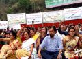 Amid loksabha hullabaloo, Assam BJP MLA joins people's protest against construction of 'Srishti Nagar' in Guwahati