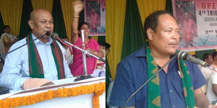 BTC-Chief-Hagrama-Mohilary-L-and-MP-Biswajit-Daimary-addressing-the-rally