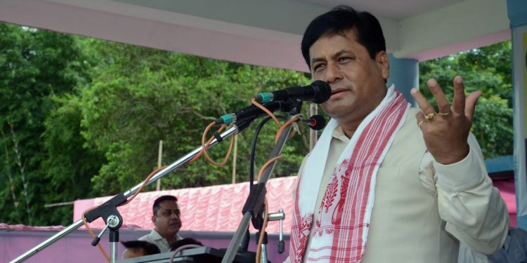 মুখ্য মন্ত্ৰী সৰ্বানন্দ সোণোৱালৰ ফাইল ফটো