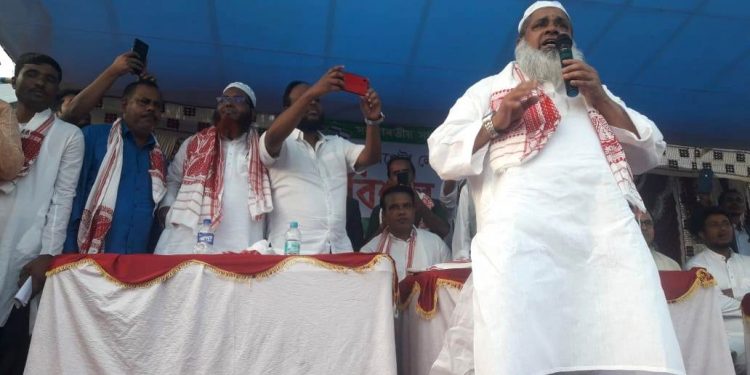 কলগাছিয়াৰ বিশাল জনসভাত বদৰুদ্দিন আজমল