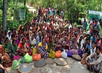 tea workers protest