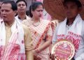 Young farmer feted by Bihu celebration committee in Assam's Darrang District